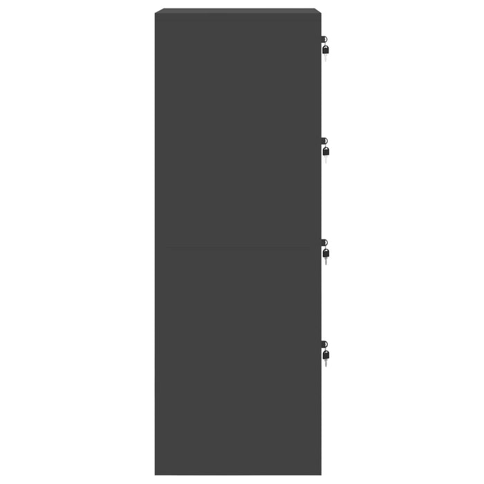 Dulap pentru Fișiere cu sertar 2 pcs Negru 44 x 50 x 106.5 cm - WALTI WALTI