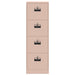 Dulap pentru Fișiere cu sertar 2 pcs Roz 44 x 50 x 106.5 cm - WALTI WALTI