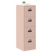 Dulap pentru Fișiere cu sertar 2 pcs Roz 44 x 50 x 106.5 cm - WALTI WALTI
