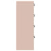 Dulap pentru Fișiere cu sertar 2 pcs Roz 44 x 50 x 106.5 cm - WALTI WALTI