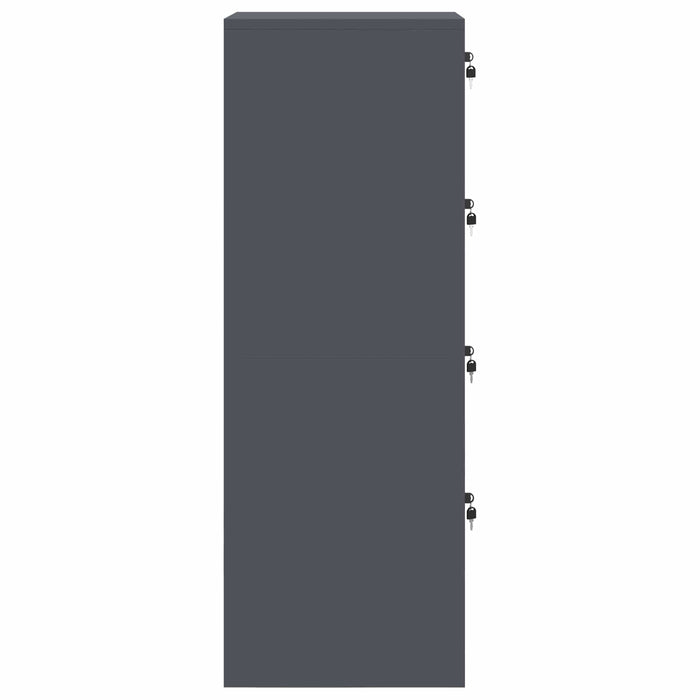 Dulap pentru Fișiere cu raft 2 pcs Antracit 44 x 50 x 106.5 cm - WALTI WALTI