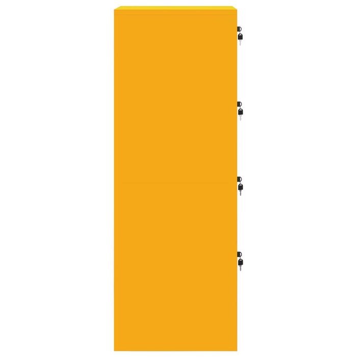 Dulap pentru Fișiere 2 pcs Galben muștar 44 x 50 x 106.5 cm - WALTI WALTI