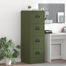 Dulap pentru Fișiere 2 pcs Verde măsliniu 44 x 50 x 106.5 cm - WALTI WALTI