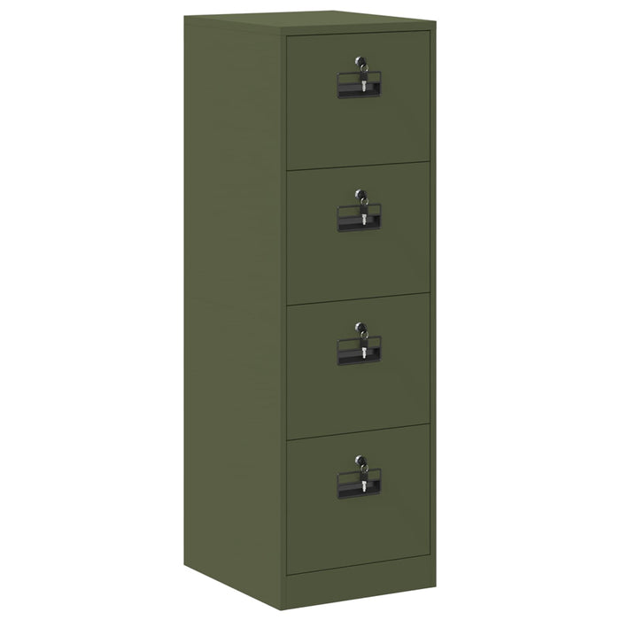 Dulap pentru Fișiere 2 pcs Verde măsliniu 44 x 50 x 106.5 cm - WALTI WALTI