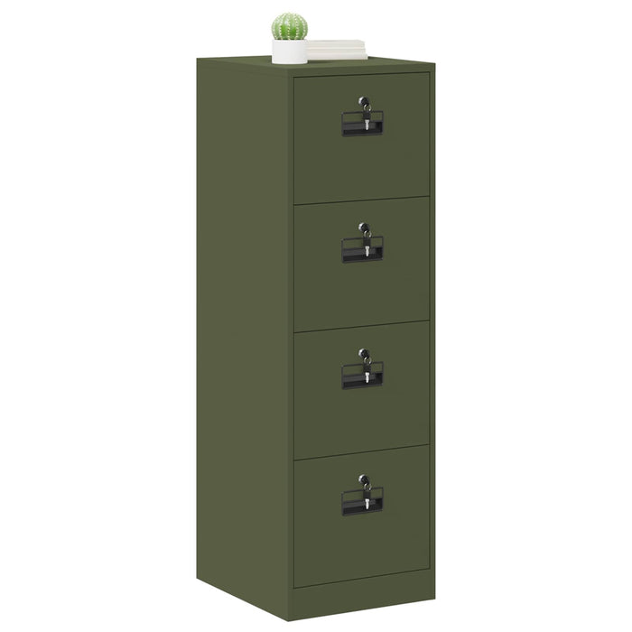 Dulap pentru Fișiere 2 pcs Verde măsliniu 44 x 50 x 106.5 cm - WALTI WALTI