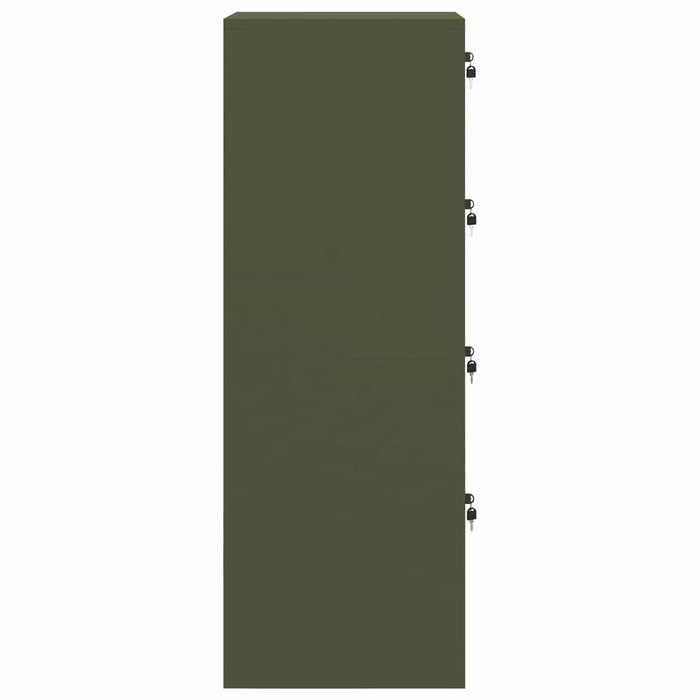 Dulap pentru Fișiere 2 pcs Verde măsliniu 44 x 50 x 106.5 cm - WALTI WALTI