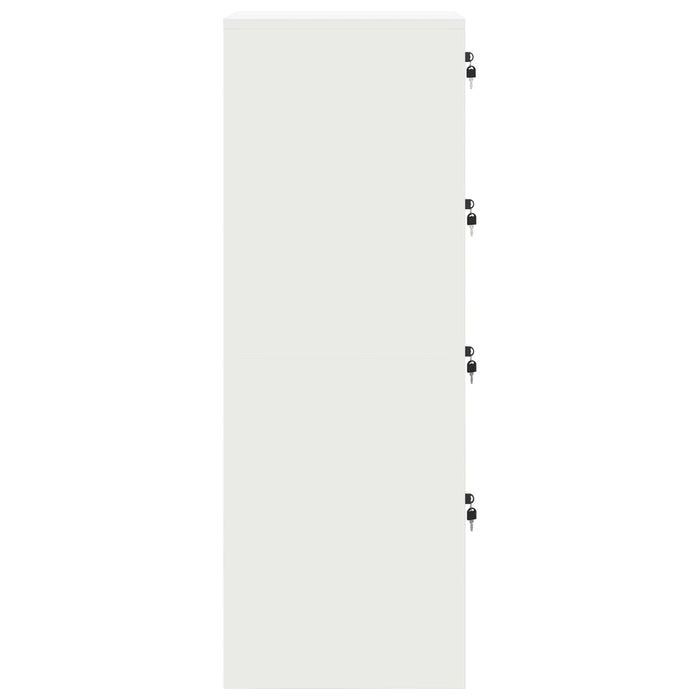 Dulap pentru Fișiere cu sertar 2 pcs Alb 44 x 50 x 106.5 cm - WALTI WALTI