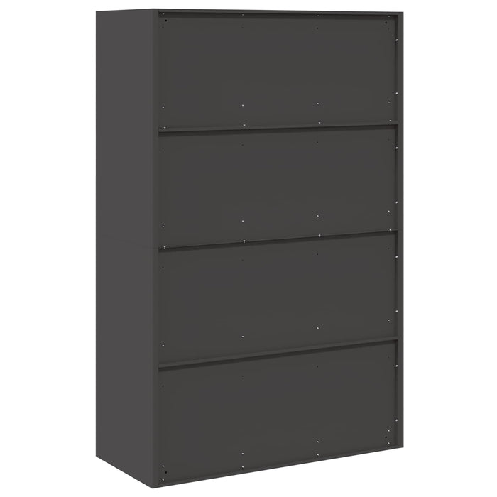 Dulap de depozitare Negru 90 x 40 x 140 cm Oțel - WALTI WALTI