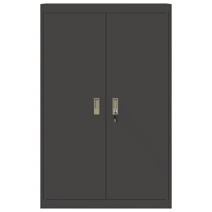 Dulap de depozitare Negru 90 x 40 x 140 cm Oțel - WALTI WALTI