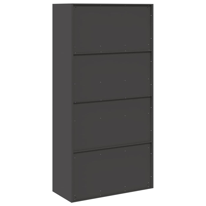 Dulap de depozitare Negru 90 x 40 x 180 cm Oțel - WALTI WALTI
