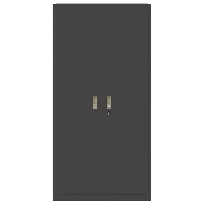 Dulap de depozitare Negru 90 x 40 x 180 cm Oțel - WALTI WALTI