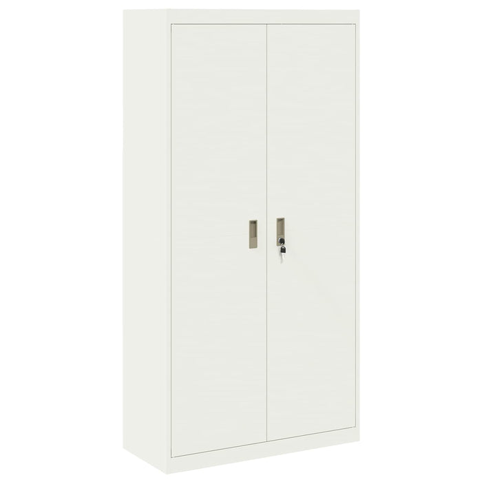 Dulap de depozitare Alb 90 x 40 x 180 cm Oțel - WALTI WALTI