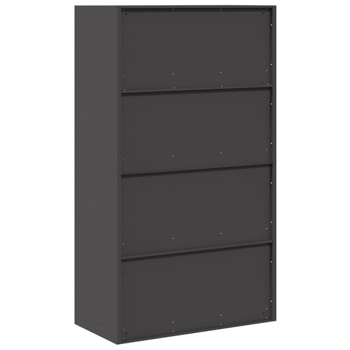 Dulap de depozitare Negru 80 x 40 x 140 cm Oțel - WALTI WALTI