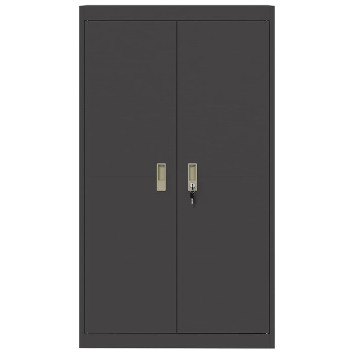 Dulap de depozitare Negru 80 x 40 x 140 cm Oțel - WALTI WALTI