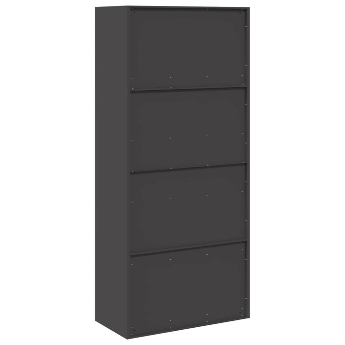 Dulap de depozitare Negru 80 x 40 x 180 cm Oțel - WALTI WALTI