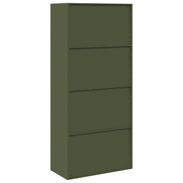 Dulap de depozitare Verde măsliniu 80 x 40 x 180 cm Oțel - WALTI WALTI