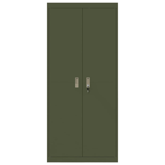 Dulap de depozitare Verde măsliniu 80 x 40 x 180 cm Oțel - WALTI WALTI