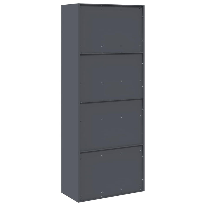 Dulap de depozitare Antracit 80 x 40 x 200 cm Oțel - WALTI WALTI