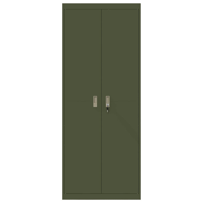 Dulap de depozitare Verde măsliniu 80 x 40 x 200 cm Oțel - WALTI WALTI