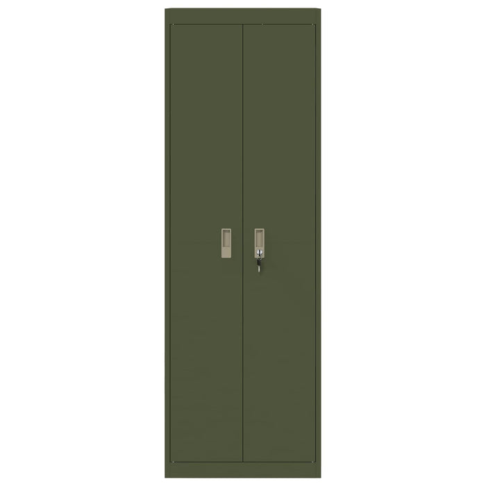 Dulap de depozitare Verde măsliniu 60 x 40 x 180 cm Oțel - WALTI WALTI