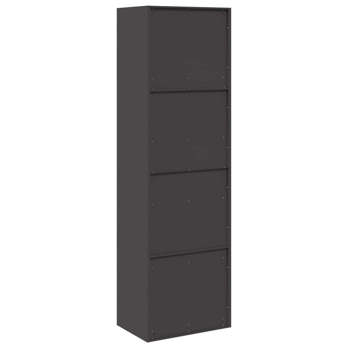 Dulap de depozitare Negru 60 x 40 x 200 cm Oțel - WALTI WALTI