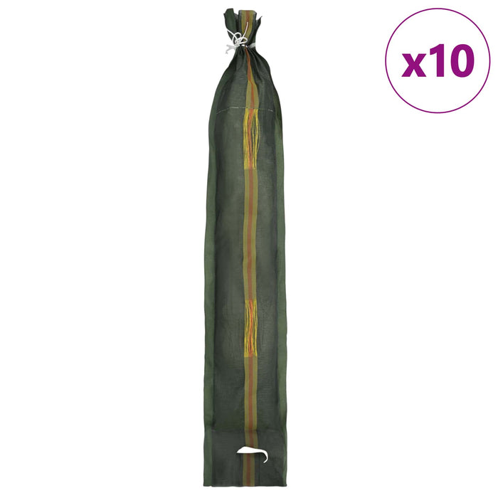 Saci cu nisip 10 pcs Verde închis 120 x 27 cm HDPE - WALTI WALTI