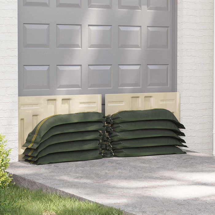 Saci cu nisip 50 pcs Verde închis 120 x 27 cm HDPE - WALTI WALTI