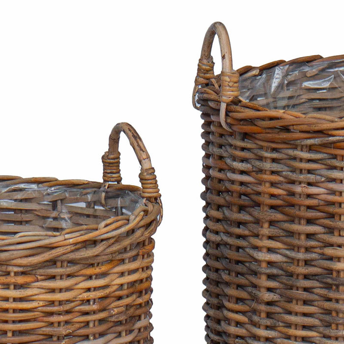 Ghiveci coș cu depozitare 2 pcs Maro Ratan Lacak - WALTI WALTI
