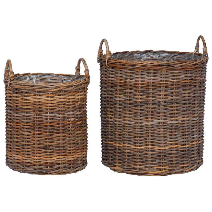 Ghiveci coș cu depozitare 2 pcs Maro Ratan Lacak - WALTI WALTI