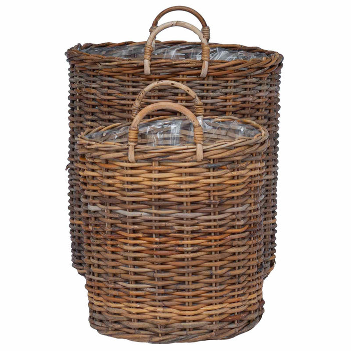 Ghiveci coș cu depozitare 2 pcs Maro Ratan Lacak - WALTI WALTI