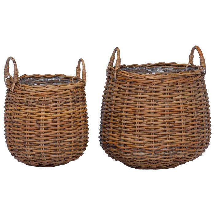 Ghiveci coș cu depozitare 2 pcs Maro Ratan Lacak - WALTI WALTI