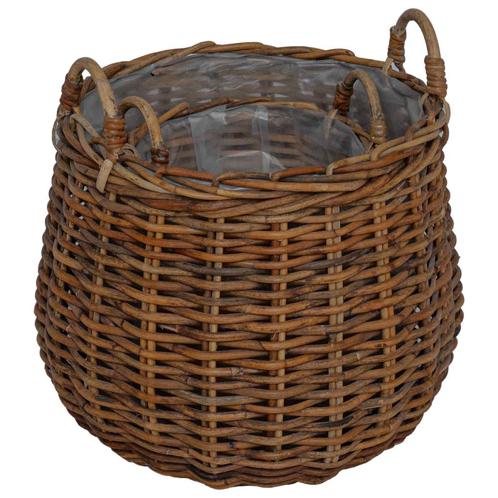 Ghiveci coș cu depozitare 2 pcs Maro Ratan Lacak - WALTI WALTI
