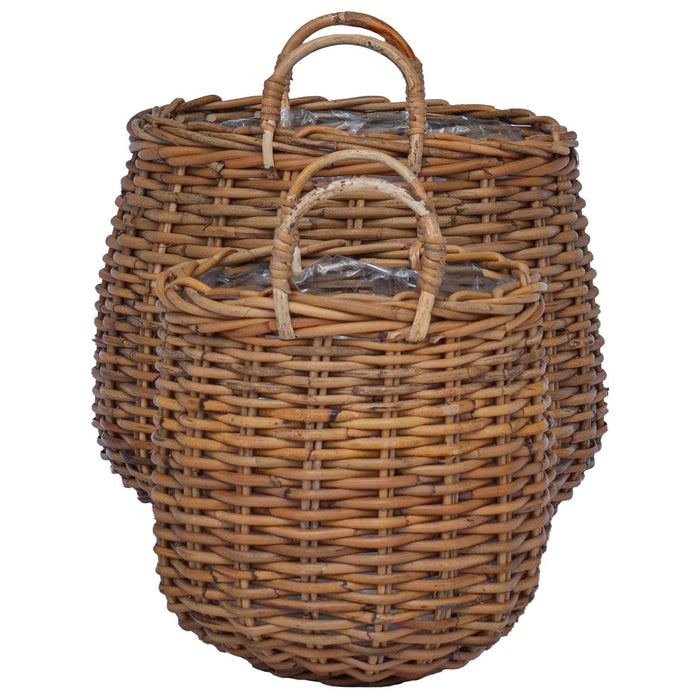 Ghiveci coș cu depozitare 2 pcs Maro Ratan Lacak - WALTI WALTI