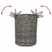 Coș de Plante cu depozitare 2 pcs Gri Ratan Kubu - WALTI WALTI