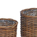 Coș pentru plante cu depozitare 2 pcs Maro Ratan Kubu - WALTI WALTI
