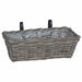 Coș suspendat pentru plante 2 pcs Gri 48 x 22 x 15 cm - WALTI WALTI