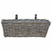 Coș suspendat pentru plante 2 pcs Gri 48 x 22 x 15 cm - WALTI WALTI