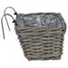 Coș suspendat pentru plante 2 pcs Gri 48 x 22 x 15 cm - WALTI WALTI