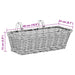 Coș suspendat pentru plante 2 pcs Gri 48 x 22 x 15 cm - WALTI WALTI