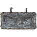 Coș suspendat pentru plante 2 pcs Gri 48 x 22 x 15 cm - WALTI WALTI