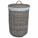 Coș de rufe cu capac 2 pcs Gri Kubu Ratan Kubu - WALTI WALTI