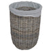 Coș de rufe cu capac 2 pcs Gri Kubu Ratan Kubu - WALTI WALTI