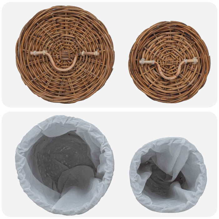 Coș pentru rufe 2 pcs Maro Ratan Kubu - WALTI WALTI