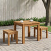 Masă de cafea natural 40 x 40,5 x 36 cm Lemn Solid de Acacia - WALTI WALTI