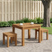 Masă de cafea natural 50 x 48,5 x 36 cm Lemn Solid de Acacia - WALTI WALTI