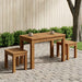 Masă de cafea natural 60,5 x 30 x 36 cm Lemn Solid de Acacia - WALTI WALTI