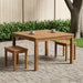Masă de cafea natural 80 x 80,5 x 45 cm Lemn Solid de Acacia - WALTI WALTI