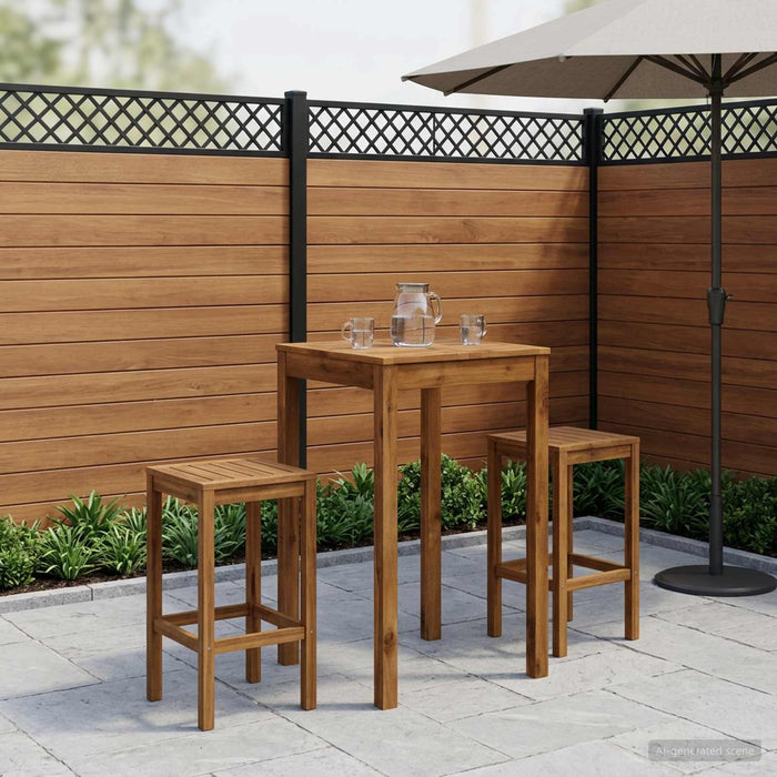 Masă de Bar în Grădină natural 60 x 60,5 x 105 cm WALTI