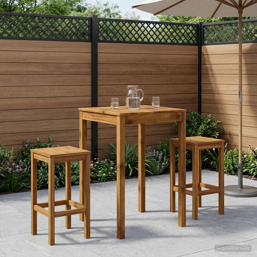 Masă de Bar în Grădină natural 70 x 68,5 x 105 cm - WALTI WALTI