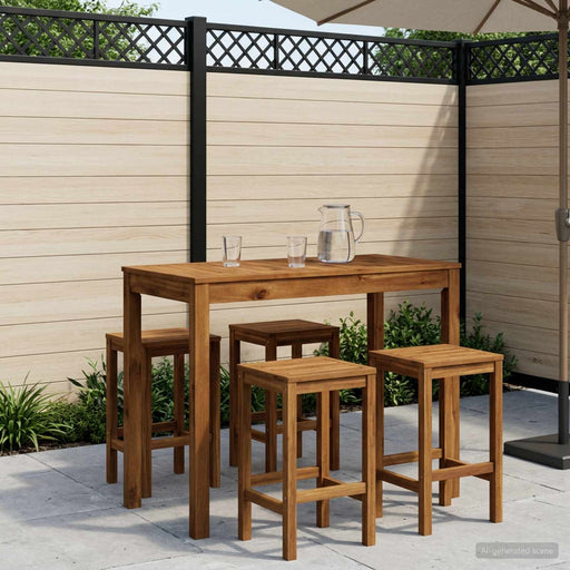 Masă de Bar în Grădină natural 108,5 x 55 x 105 cm - WALTI WALTI